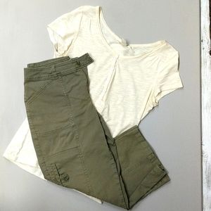 St. John's Bay green walking shorts size 4